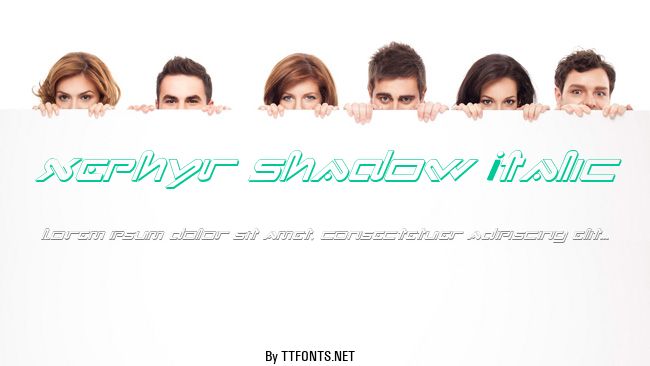 Xephyr Shadow Italic example
